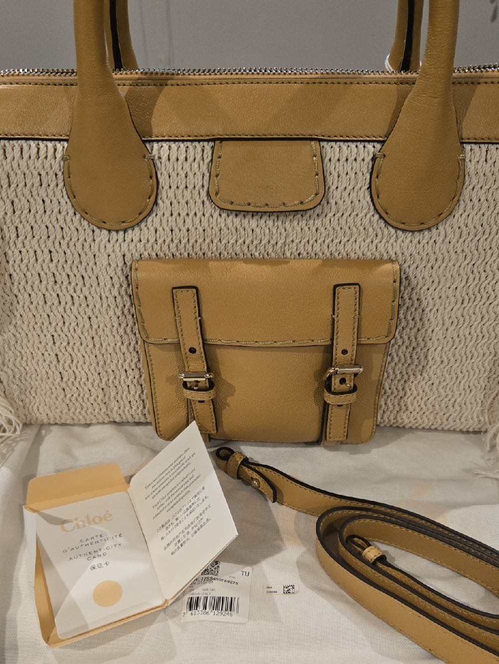 NWT! Chloe Edith Medium Fringe Day Bag - Picture 3 of 5
